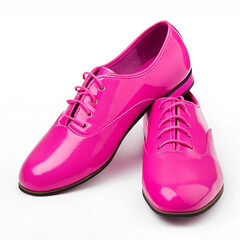 Neon pink dance shoes