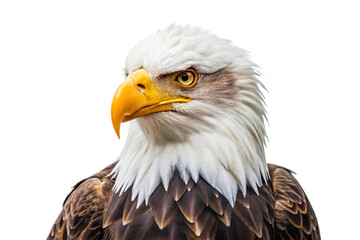 Obraz premium bald eagle isolated on white