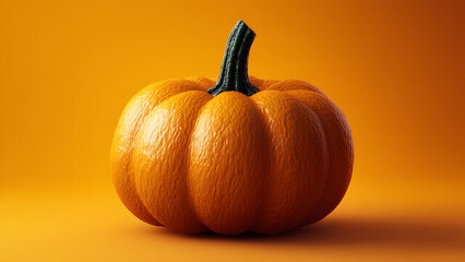 pumpkin isolated on a orange background