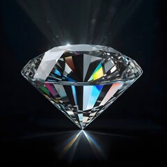 diamond on black background