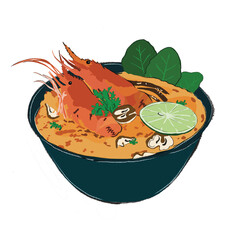 Tom Yum Kung (Thai Food)