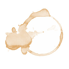 Fototapeta premium Illustration of coffee stain, Vector Illustration.EPS10