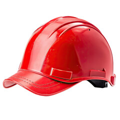 Fototapeta premium Red safety helmet with a visor