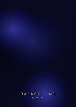 Dark blur smoky mysterious black and blue gradient background, vector design