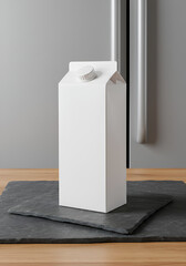 Blank carton of milk product