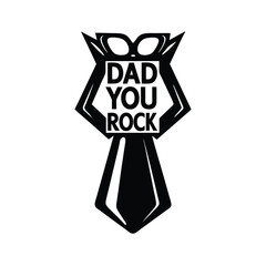 Father's Day Typography with Tie Designs.
