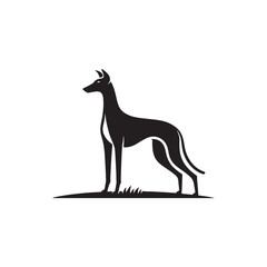 Elegant Azawakh Dog Silhouette Vector – Sleek, graceful African breed outline perfect for pet-themed designs, digital art, merchandise, breed-specific projects, decals, and creative ventures.
