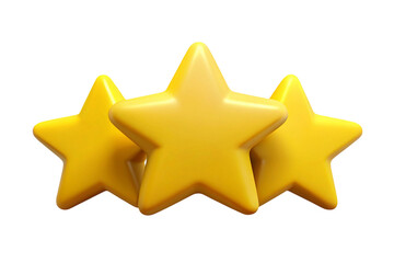 golden star on white background