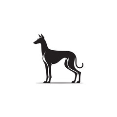 Elegant Azawakh Dog Silhouette Vector – Sleek, graceful African breed outline perfect for pet-themed designs, digital art, merchandise, breed-specific projects, decals, and creative ventures.
