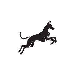 Elegant Azawakh Dog Silhouette Vector – Sleek, graceful African breed outline perfect for pet-themed designs, digital art, merchandise, breed-specific projects, decals, and creative ventures.
