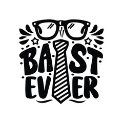 Father's Day Typography with Tie Designs.
