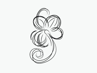 abstract floral design