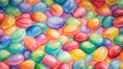 Iridescent Rainbow Candy Fragments &ndash; Translucent Jewel-Toned Texture for Candy Packaging, Party Branding & Whimsical Food Marketing