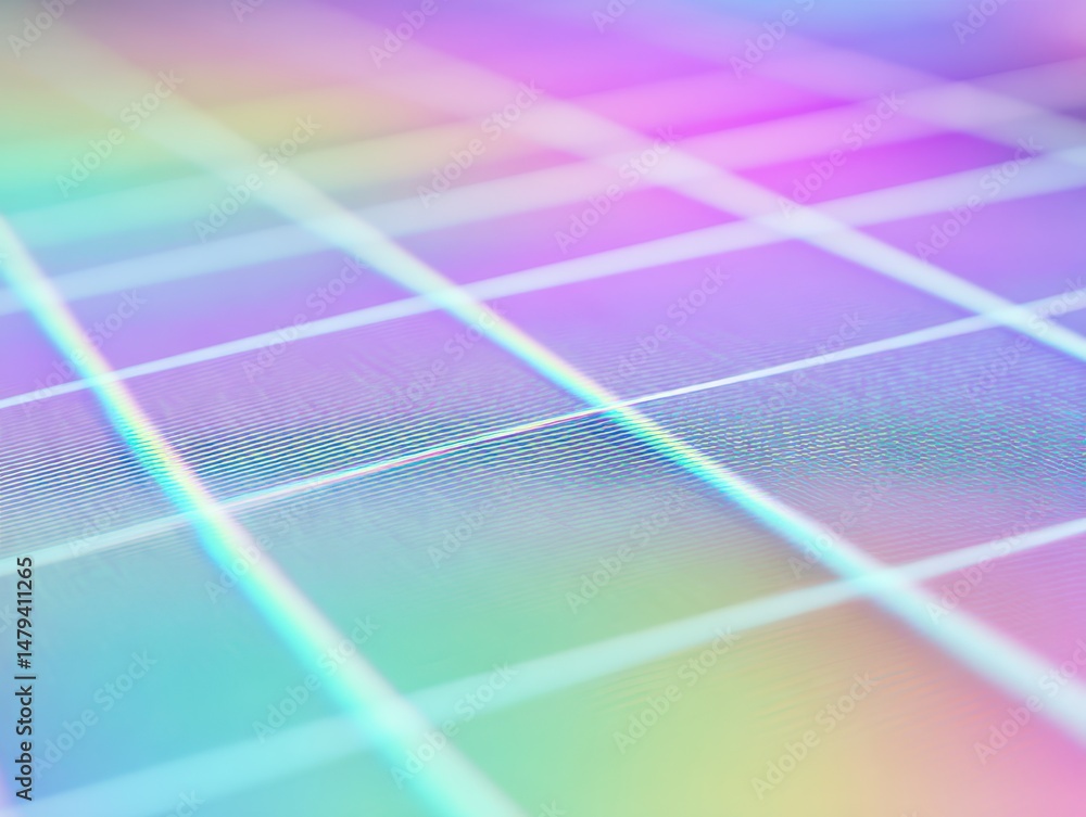 Poster abstract background of colorful blurred lines and grid pattern with soft pastel hues for artistic an