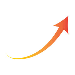 Growth Up Arrows. Abstract Business Concept Graphic. Dynamic Rainbow Grow Design Elements. vector illustration. EPS 10/AI