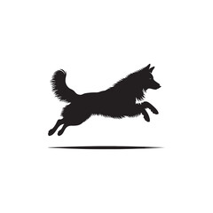 Basque Shepherd Dog Silhouette Vector – Distinct, strong, and agile canine outline, perfect for pet-themed designs, digital art, breed-specific projects, merchandise, and creative endeavors.
