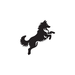 Basque Shepherd Dog Silhouette Vector – Distinct, strong, and agile canine outline, perfect for pet-themed designs, digital art, breed-specific projects, merchandise, and creative endeavors.
