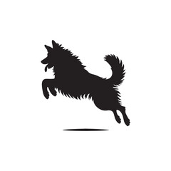 Basque Shepherd Dog Silhouette Vector – Distinct, strong, and agile canine outline, perfect for pet-themed designs, digital art, breed-specific projects, merchandise, and creative endeavors.
