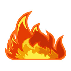 Cute Fire Shape Illustration