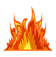 Cute Fire Shape Illustration