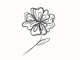 Abstract floral vector illustration featuring a beautiful pink blossom pattern with vintage leaf and nature design