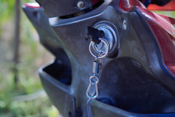 Closeup Of A Key In A Vehicle Ignition