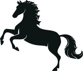 Obraz premium trishtubha Horse silhouette illustration 