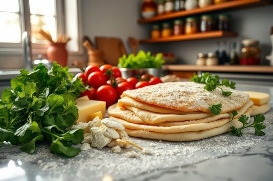 Vibrant Ingredients for Albanian Pite