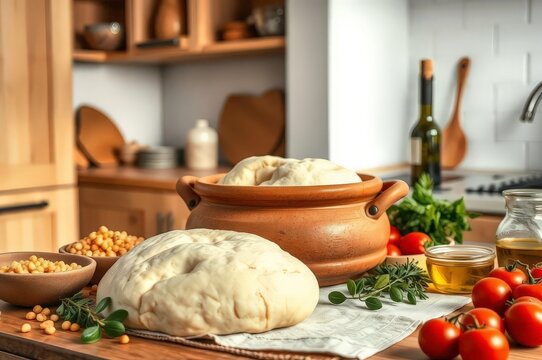 Traditional Libyan Bazin Preparation