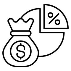 profit margin icon
