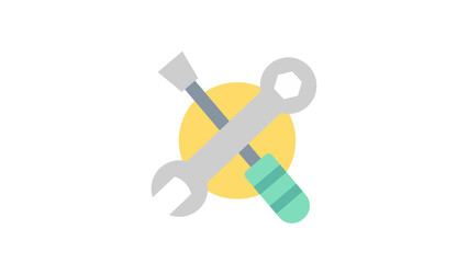 Repair Icon - Tools Over Circle