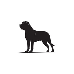 Boerboel Dog Silhouette Vector – Strong, protective, and loyal canine outline, ideal for breed-specific designs, digital art, merchandise, T-shirts, pet-themed projects, and creative endeavors.
