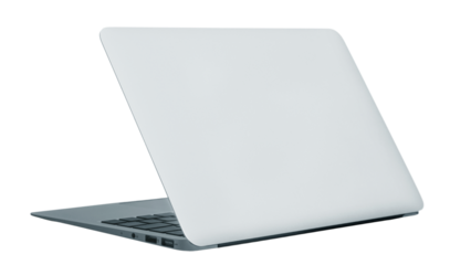 Laptop on a transparent background.