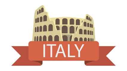 Italy - Colosseum Illustration