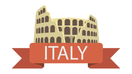 Italy - Colosseum Illustration