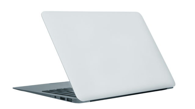 Laptop on a transparent background.