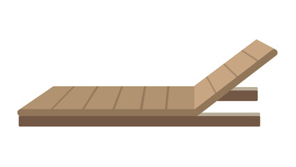 Folding Beach Chair - Side View