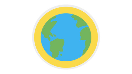 Earth Icon - Planet Illustration