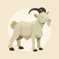 Flat Vector Animal Mamalia Eid Al Adha Illustration