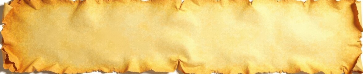 Obraz premium Aged, yellowed parchment with creases and frayed edges , close-up, letter, paper