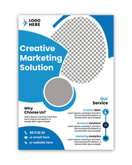 Vector full editable corporate flayer design, 