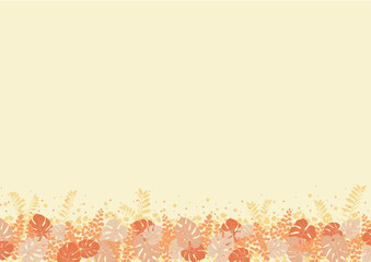 Background nature freehand Leaf background. Leaf nature style with space for text - design for background social media, postcards, poster, business card, flyer, brochure other.