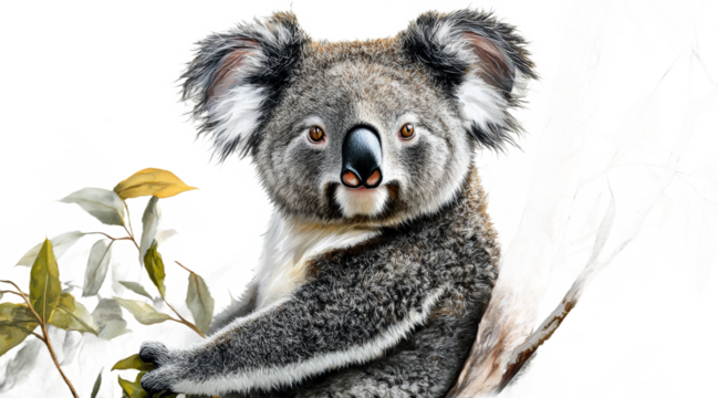 Australian Koala Portrait in Natural Habitat