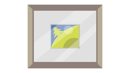 Naklejka premium Framed Artwork Illustration