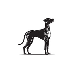 Catahoula Leopard Dog Silhouette – A striking outline of the unique and versatile breed, ideal for digital designs, pet-related artwork, merchandise, and breed-specific creations.
