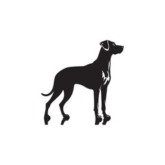 Catahoula Leopard Dog Silhouette – A striking outline of the unique and versatile breed, ideal for digital designs, pet-related artwork, merchandise, and breed-specific creations.
