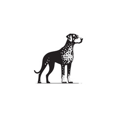 Catahoula Leopard Dog Silhouette – A striking outline of the unique and versatile breed, ideal for digital designs, pet-related artwork, merchandise, and breed-specific creations.
