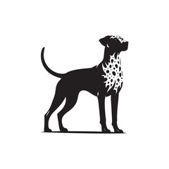 Catahoula Leopard Dog Silhouette – A striking outline of the unique and versatile breed, ideal for digital designs, pet-related artwork, merchandise, and breed-specific creations.
