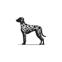 Catahoula Leopard Dog Silhouette – A striking outline of the unique and versatile breed, ideal for digital designs, pet-related artwork, merchandise, and breed-specific creations.
