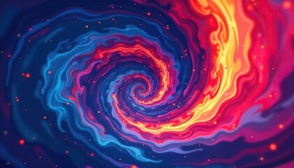 Abstract swirling vortex background, perfect for design projects Vibrant colors, dynamic movement , texture, spiral background